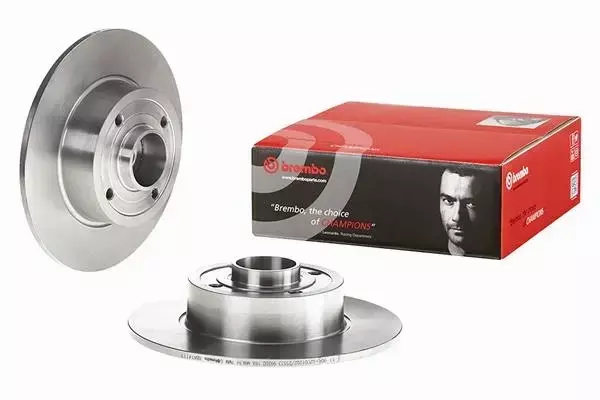  BREMBO TARCZE+KLOCKI TYŁ RENAULT CLIO III 240MM 