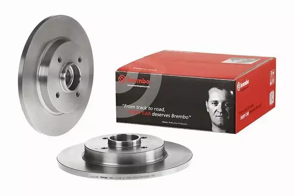  BREMBO TARCZE+KLOCKI TYŁ CITROEN BERLINGO II 268MM 