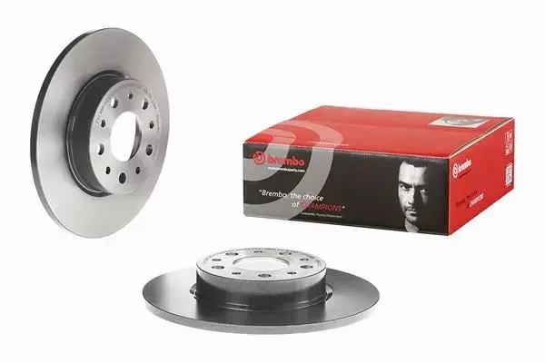 BREMBO TARCZE+KLOCKI TYŁ FIAT 500L 251MM 