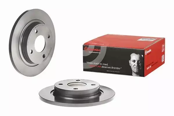 BREMBO TARCZE+KLOCKI TYŁ FORD FIESTA VII 253MM 