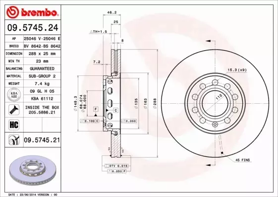 TARCZE KLOCKI BREMBO LUCAS AUDI A4 AUDI A6 KOMPLET 