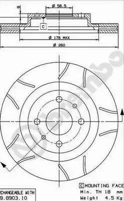 BREMBO TARCZE HAMULCOWE PRZÓD 09.8903.75 