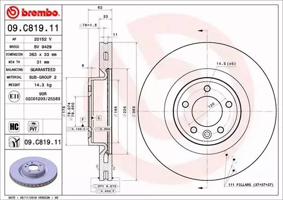 BREMBO  09.C819.11 