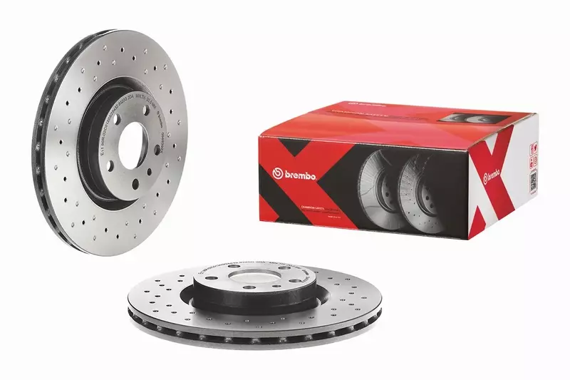 BREMBO XTRA TARCZE+KLOCKI PRZÓD ALFA ROMEO 147  