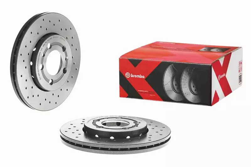 BREMBO XTRA TARCZE+KLOCKI PRZÓD AUDI A2 8Z 256MM 