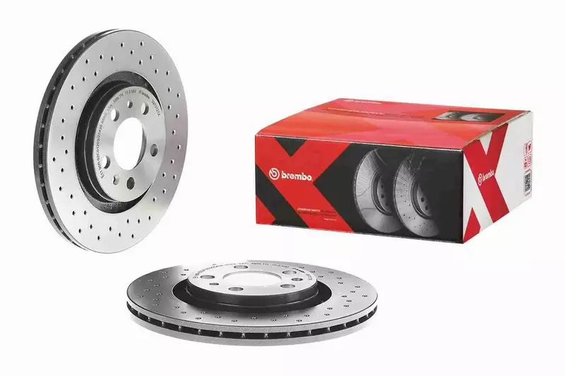 BREMBO XTRA TARCZE+KLOCKI PRZÓD AUDI A3 8L 280MM 