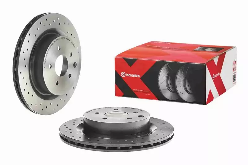 BREMBO XTRA TARCZE+KLOCKI TYŁ NISSAN 350Z 322MM 