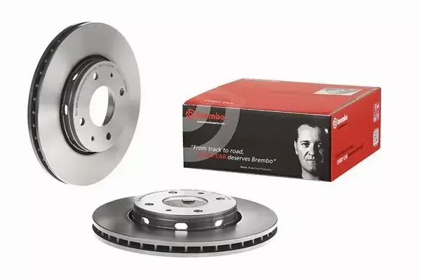 BREMBO TARCZE+KLOCKI PRZÓD VOLVO S40 I V40 281MM 