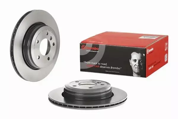 BREMBO TARCZE+KLOCKI TYŁ BMW 5 E60 E61 320MM 