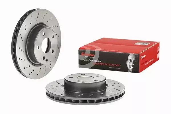 BREMBO TARCZE+KLOCKI PRZÓD MERCEDES SL R230 312MM 