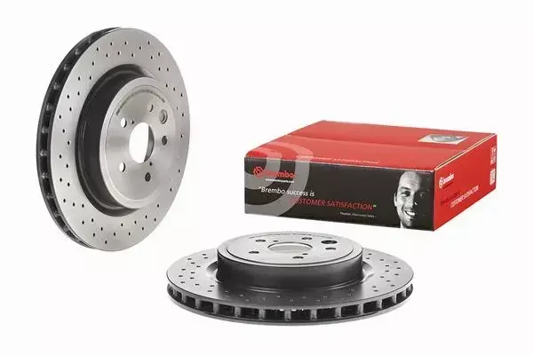 BREMBO TARCZE+KLOCKI TYŁ LEXUS IS F II 345MM 