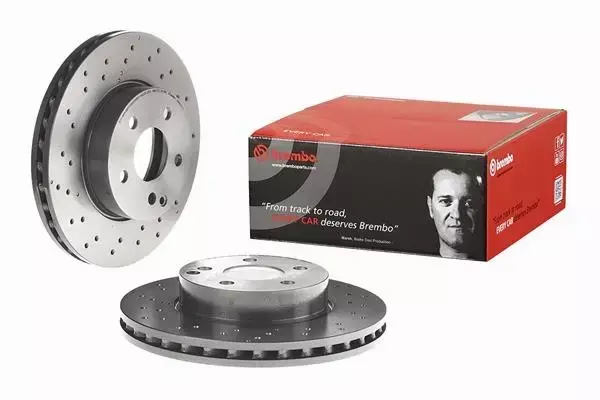 BREMBO TARCZE+KLOCKI PRZÓD MERCEDES C W204 295MM 