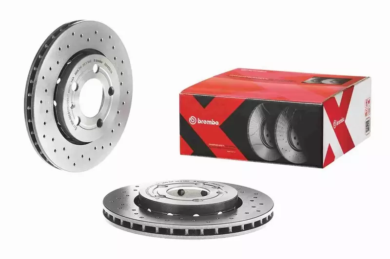 BREMBO TARCZE HAMULCOWE TYŁ 09.A652.1X 