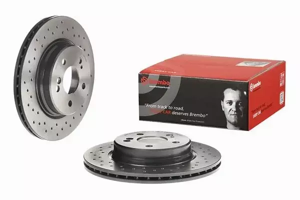 BREMBO TARCZE+KLOCKI TYŁ MERCEDES SL R129 300MM 