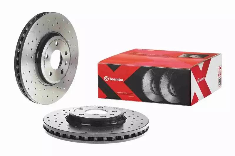 BREMBO XTRA TARCZE+KLOCKI PRZÓD AUDI A5 8T 320MM 