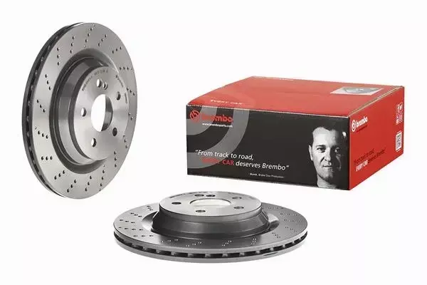 BREMBO TARCZE+KLOCKI TYŁ MERCEDES SL R230 320MM 