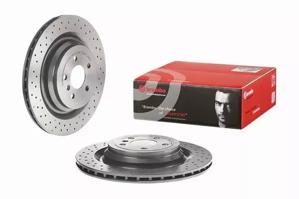 BREMBO TARCZE+KLOCKI TYŁ MERCEDES GL X166 345MM 