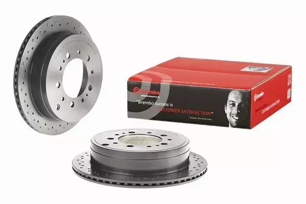 BREMBO TARCZE HAMULCOWE TYŁ 09.A967.1X 