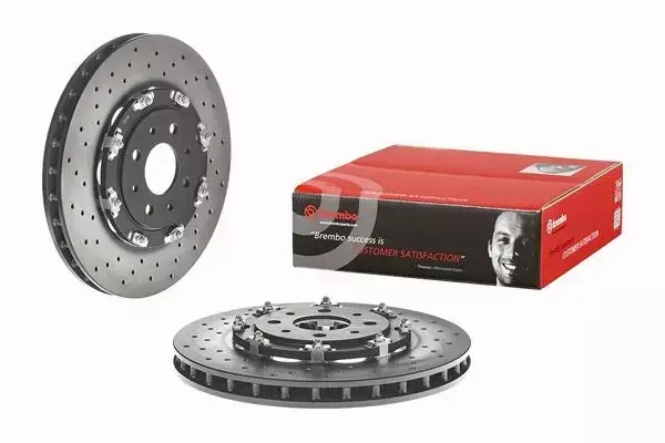 BREMBO TARCZE+KLOCKI PRZÓD ABARTH 595 695 305MM 