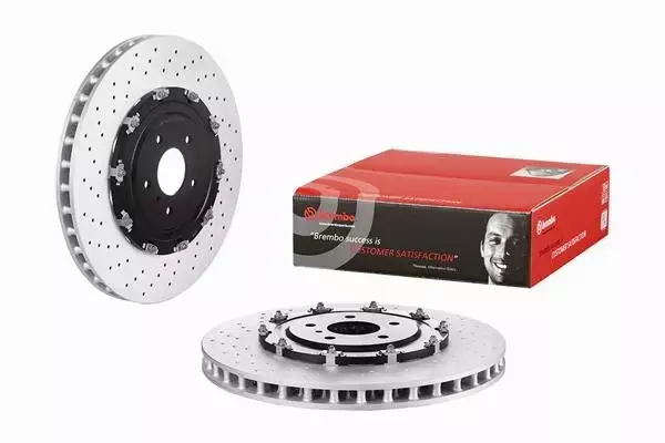 BREMBO TARCZE+KLOCKI PRZÓD NISSAN GT-R R35 390MM 