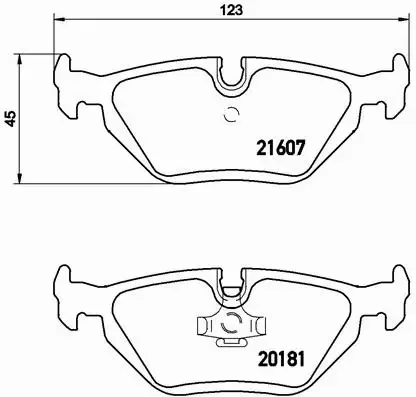 BREMBO TARCZE+KLOCKI TYŁ BMW 3 E36 280MM 