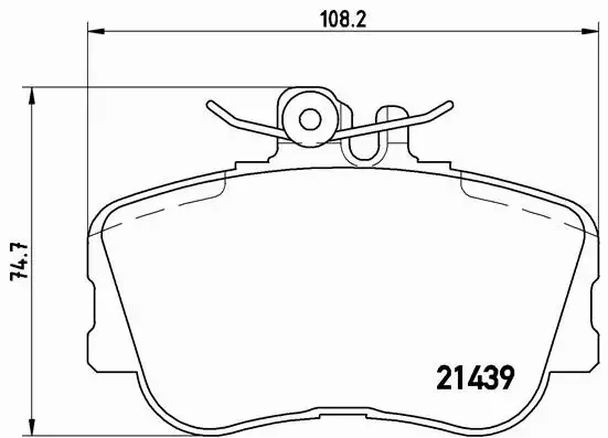 KLOCKI HAMULCOWE BREMBO MERCEDES KLASA C W202 S202 