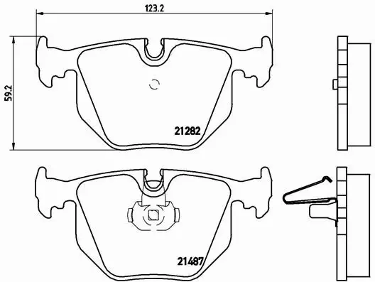 BREMBO TARCZE+KLOCKI TYŁ RANGE ROVER III 304MM 