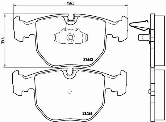 KLOCKI HAMULCOWE BREMBO BMW 5 E39 X5 X3 7 E38 PRZÓ 