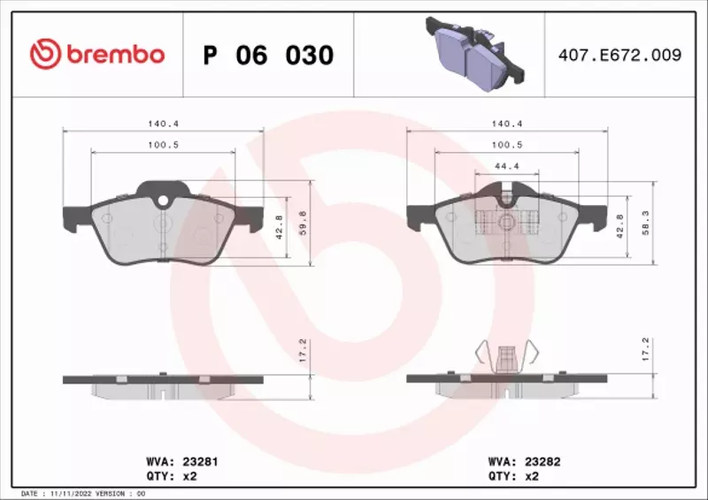 BREMBO TARCZE+KLOCKI PRZÓD MINI R50 R53 276MM 