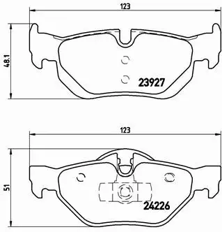 BREMBO TARCZE+KLOCKI TYŁ BMW 1 E81 E87 300MM 