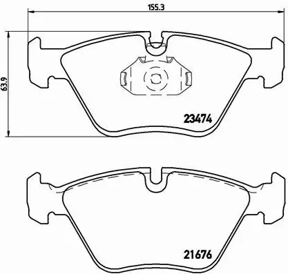 BREMBO KLOCKI HAMULCOWE PRZÓD P 06 042 