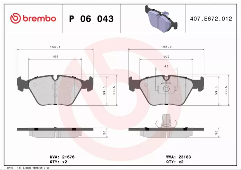 BREMBO TARCZE+KLOCKI PRZÓD BMW X3 E83 325MM 