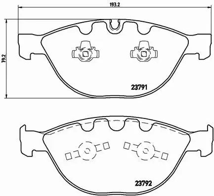 BREMBO KLOCKI HAMULCOWE PRZÓD P 06 047 