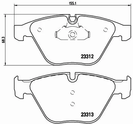 BREMBO KLOCKI HAMULCOWE P 06 054 