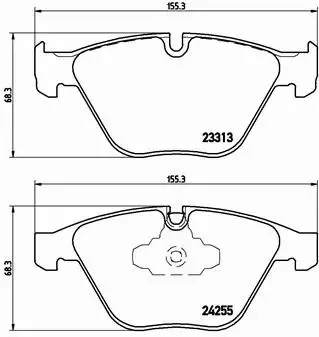 BREMBO KLOCKI HAMULCOWE PRZÓD P 06 055X 