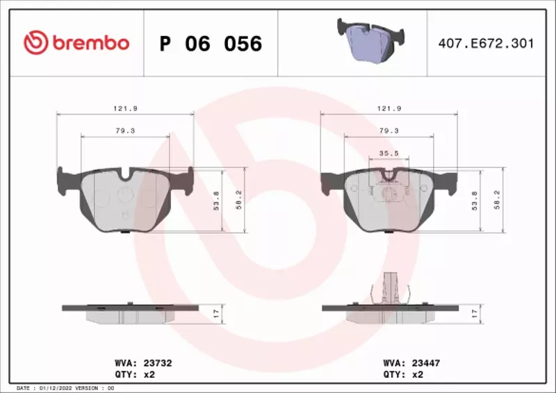 BREMBO TARCZE+KLOCKI TYŁ BMW X5 F15 X6 F16 385MM 