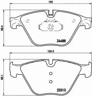 BREMBO KLOCKI HAMULCOWE PRZÓD P 06 074 