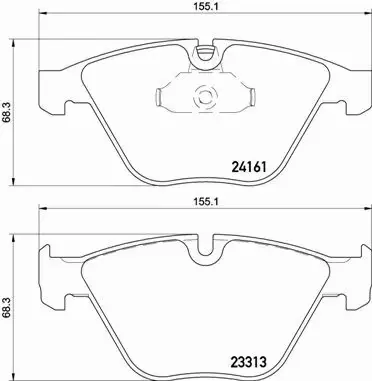 BREMBO KLOCKI HAMULCOWE PRZÓD P 06 081 