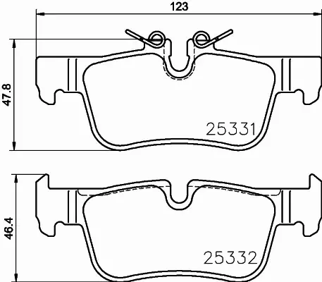 BREMBO KLOCKI HAMULCOWE BMW I3 I01 MINI F56 P 06 094E 