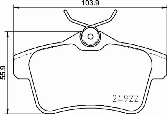 BREMBO KLOCKI HAMULCOWE TYŁ P 06 102 