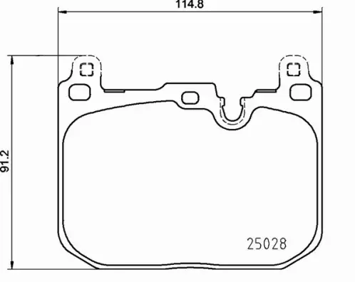 BREMBO Zestaw klocków hamulcowych, hamulce tarczowe P 06 110 