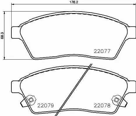 BREMBO KLOCKI HAMULCOWE PRZÓD P 09 009 