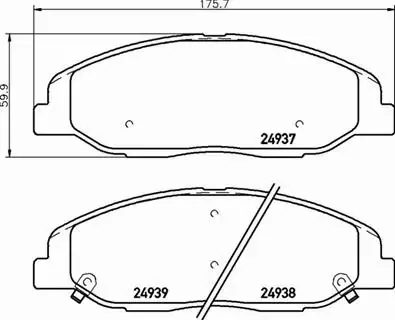 BREMBO KLOCKI HAMULCOWE P 09 016 