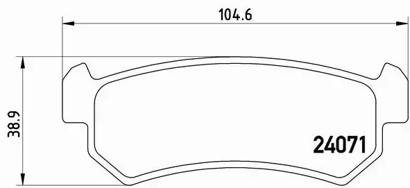 BREMBO KLOCKI HAMULCOWE TYŁ P 10 001 