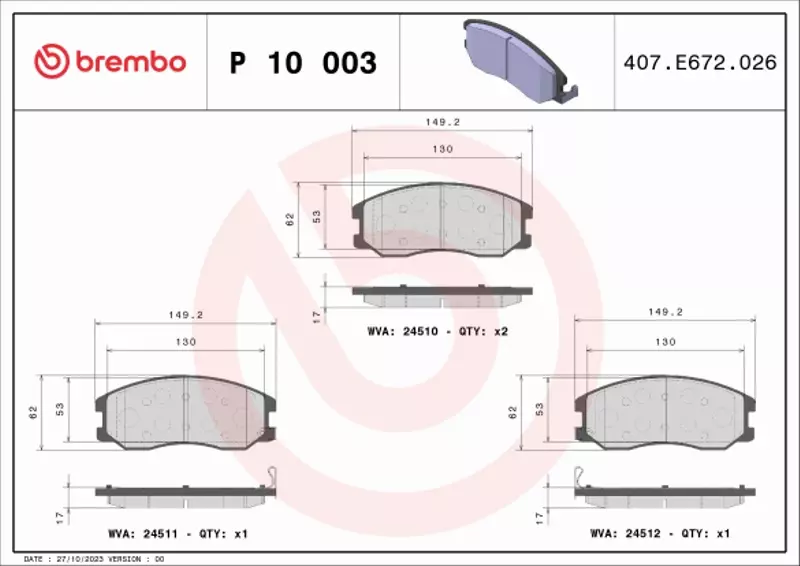 BREMBO TARCZE+KLOCKI P CHEVROLET CAPTIVA 296MM 