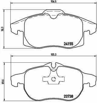 BREMBO KLOCKI HAMULCOWE PRZÓD P 10 011 