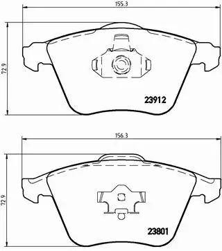 BREMBO KLOCKI HAMULCOWE PRZÓD P 10 012 