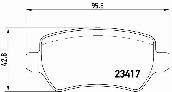 BREMBO TARCZE+KLOCKI TYŁ OPEL ZAFIRA B 264MM 5ŚR 