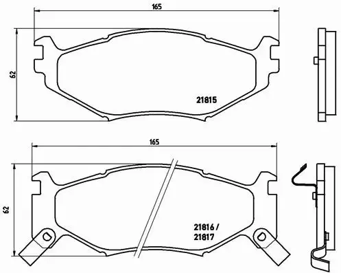 BREMBO KLOCKI HAM CHRYSLER GS DAYTONA SHELBY C VOY 