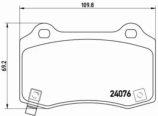 BREMBO KLOCKI HAMULCOWE TYŁ P 11 024 